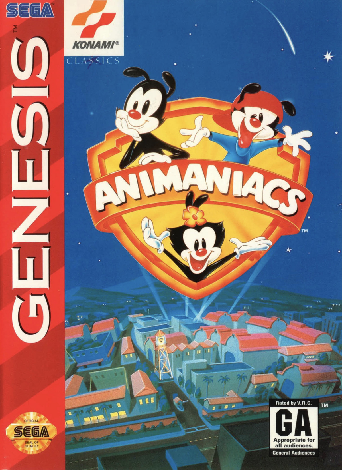 Animaniacs Cardboard Box - Sega Genesis