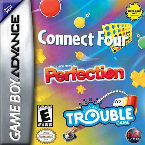 Connect Four and Trouble and Perfection - Nintendo Game Boy Advance