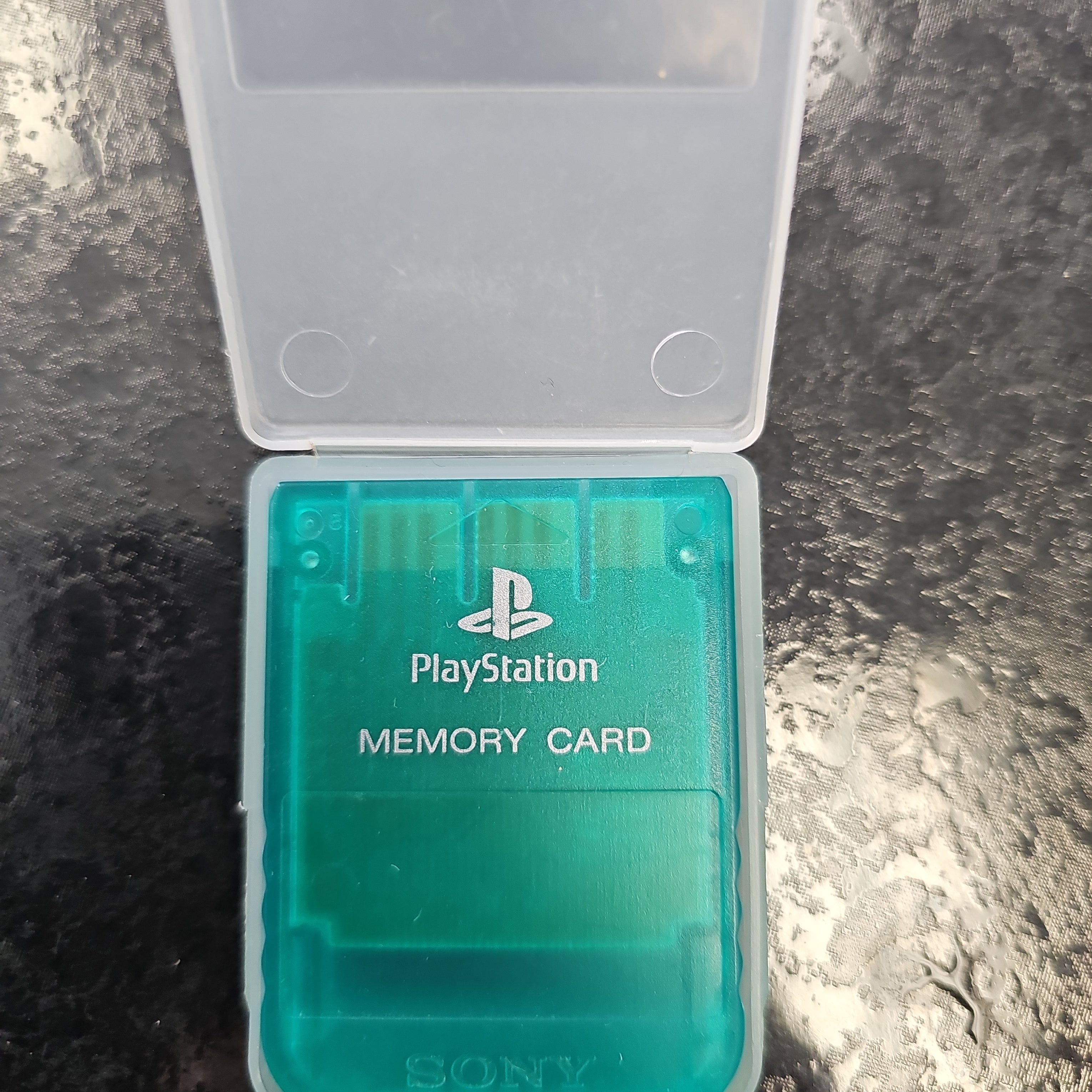 Sony PlayStation 1 PS1 Memory Card Emerald Green (SCPH-1020)