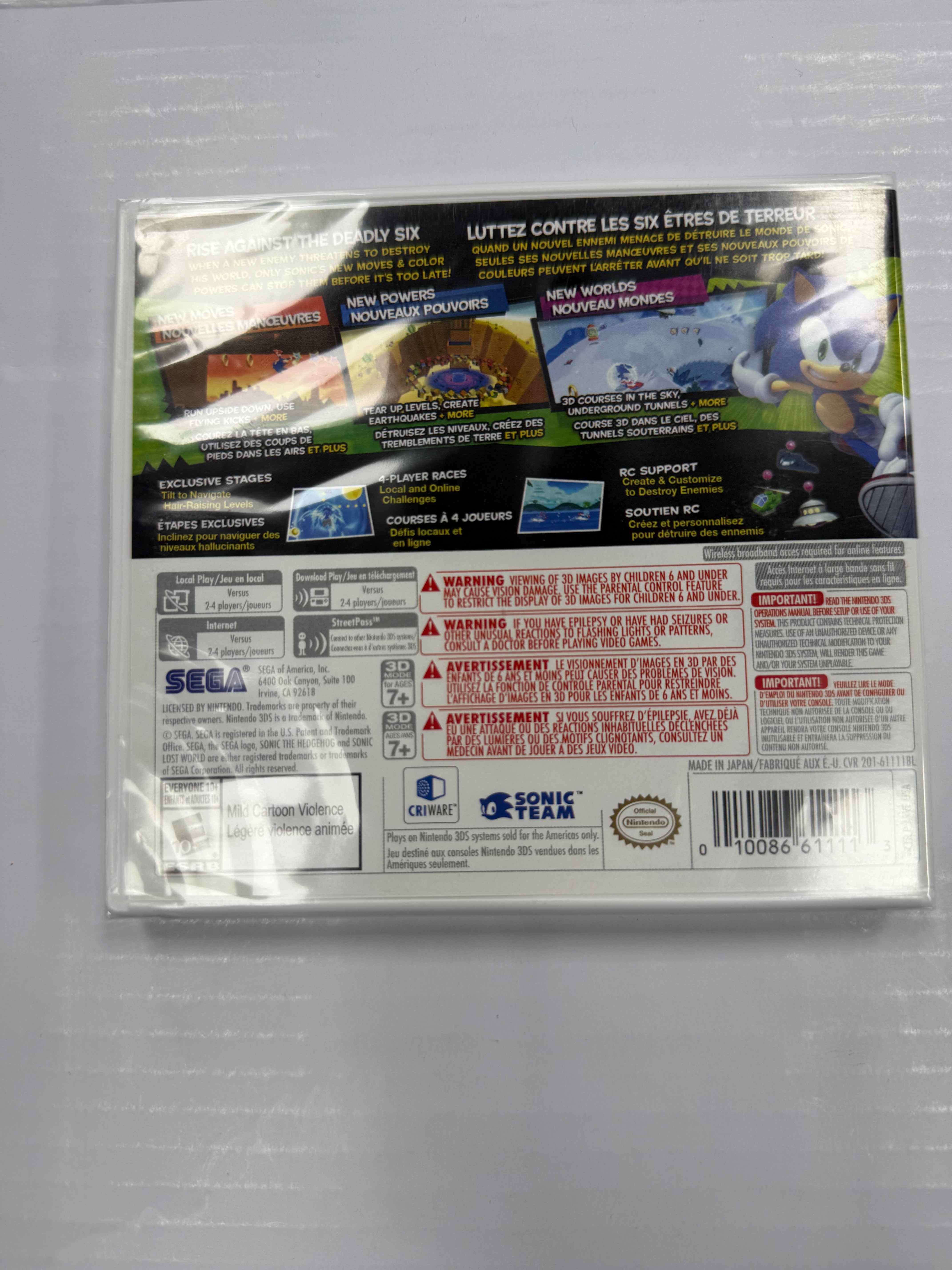 Sonic Lost World - Nintendo 3DS