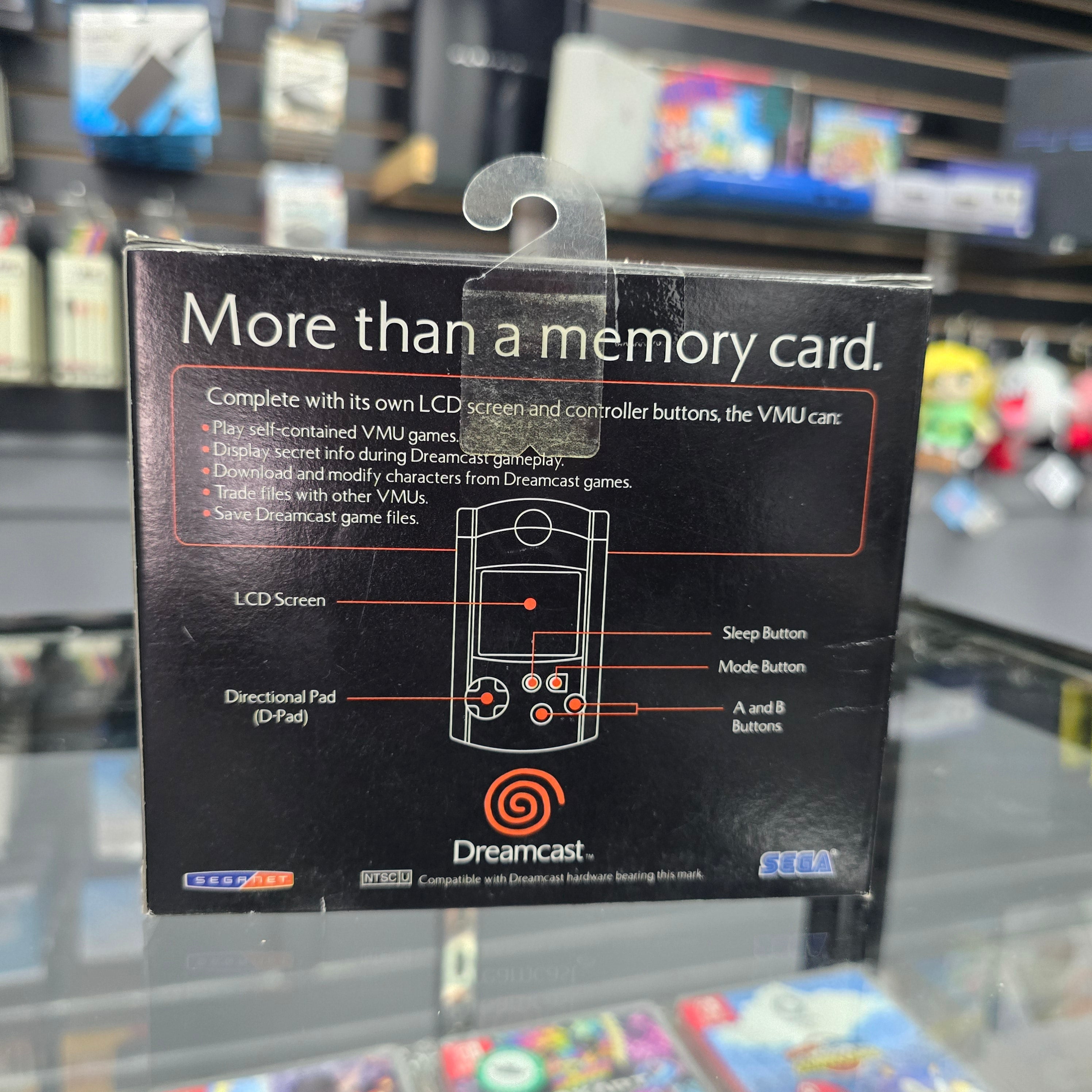 Sega Dreamcast Blue Visual Memory Unit VMU Memory Card