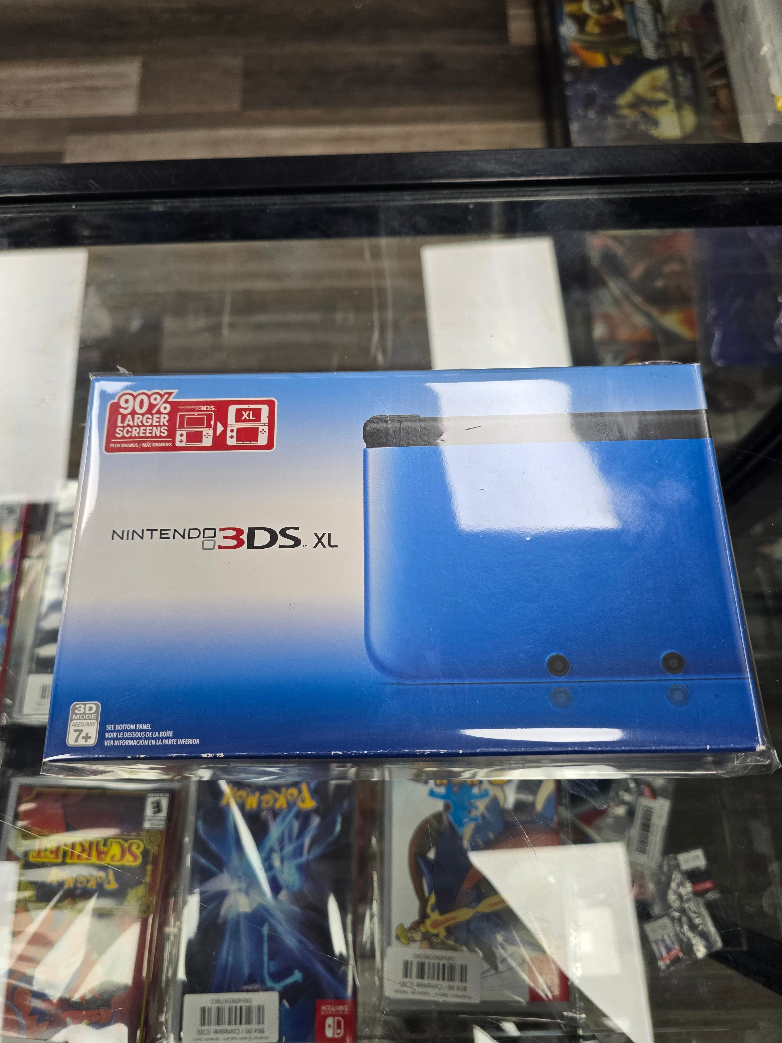 Nintendo 3DS XL Blue and Black Handheld Console