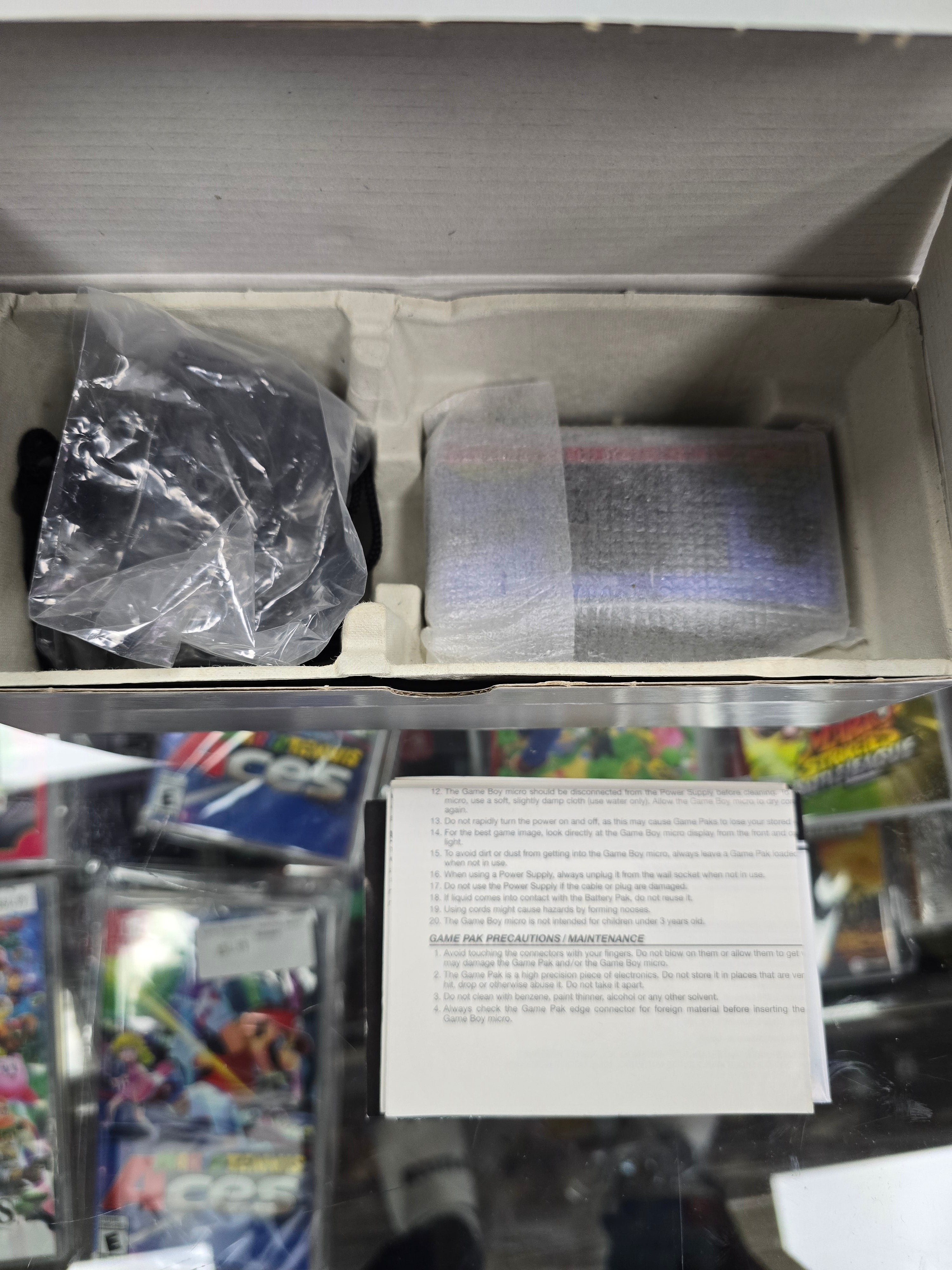 CIB Nintendo Game Boy Micro Silver Handheld Console