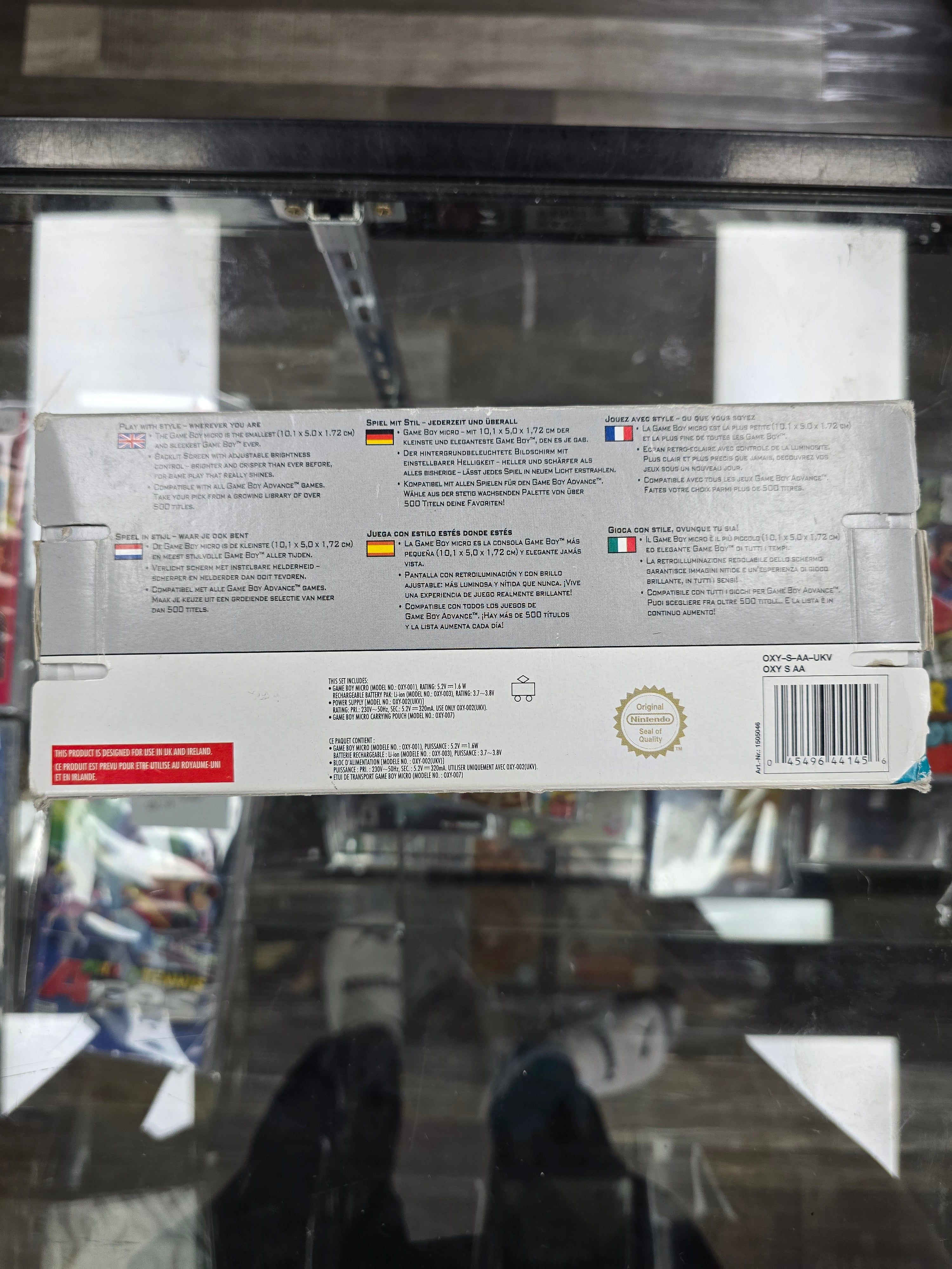 CIB Nintendo Game Boy Micro Silver Handheld Console