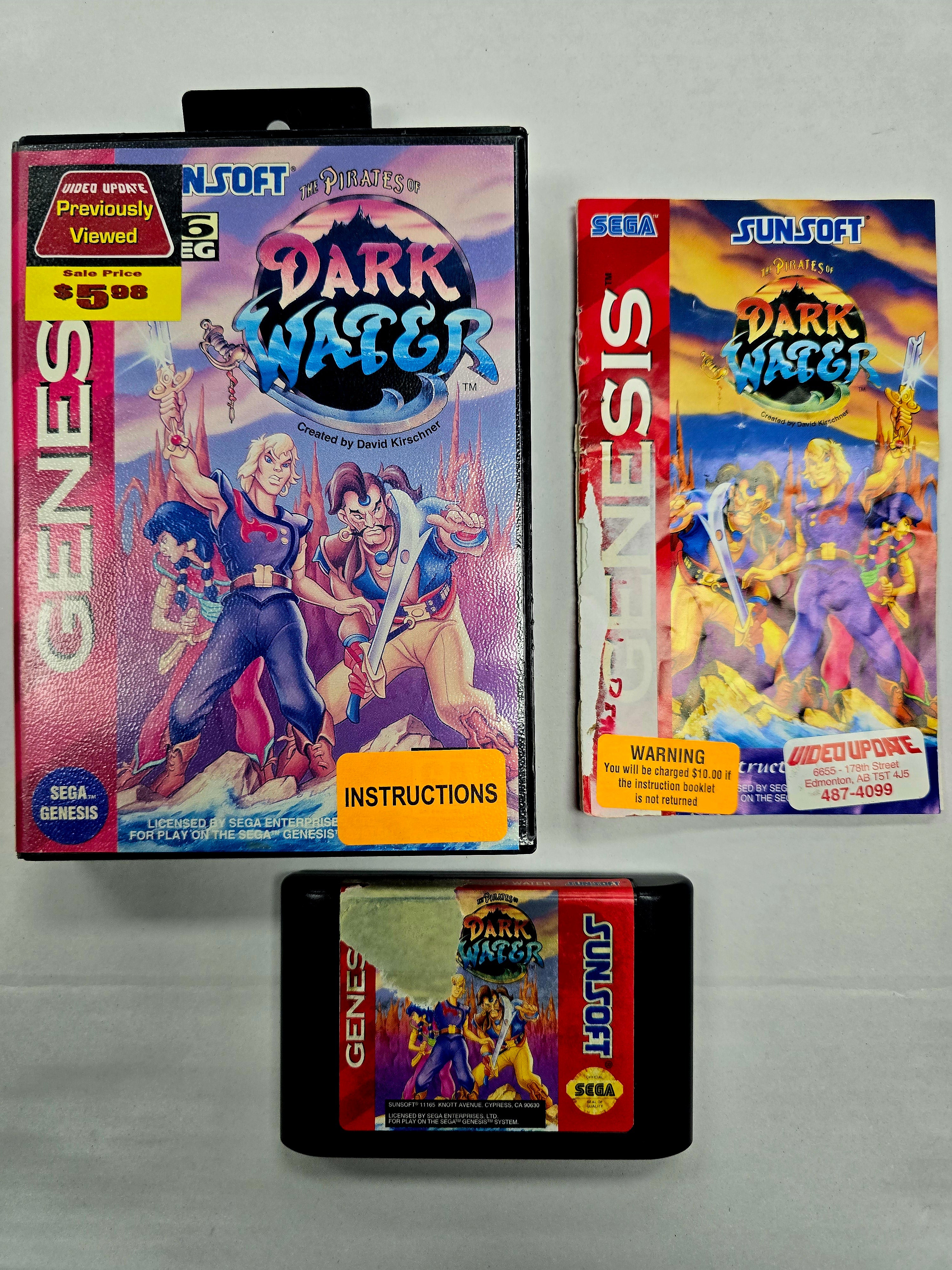 Pirates of Dark Water - Sega Genesis