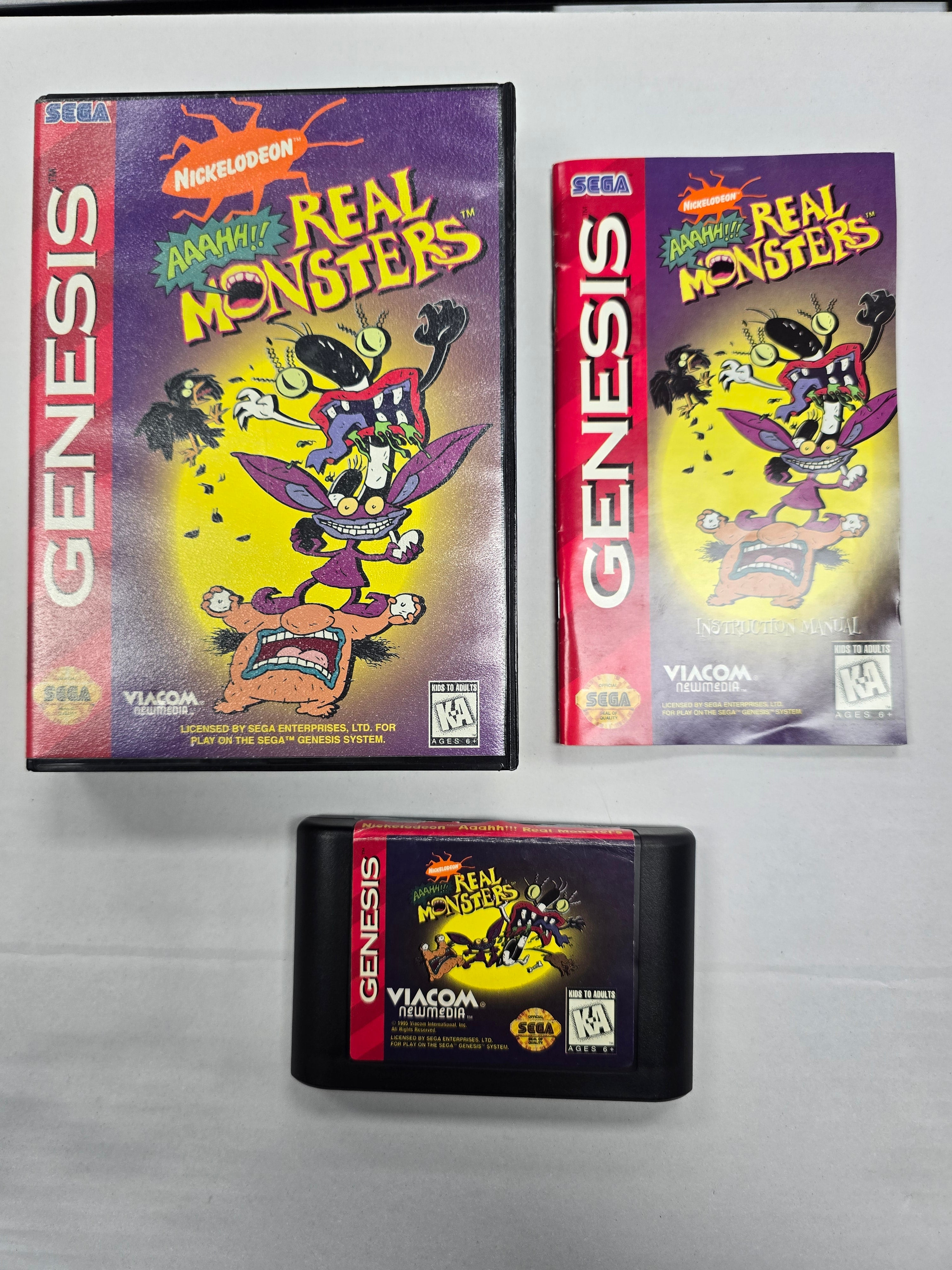 AAAHH Real Monsters - Sega Genesis