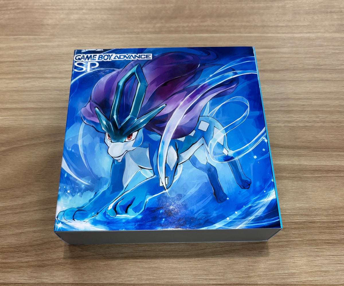 Nintendo Game Boy Advance SP (GBA SP) Custom Suicune Backlit Handheld Console