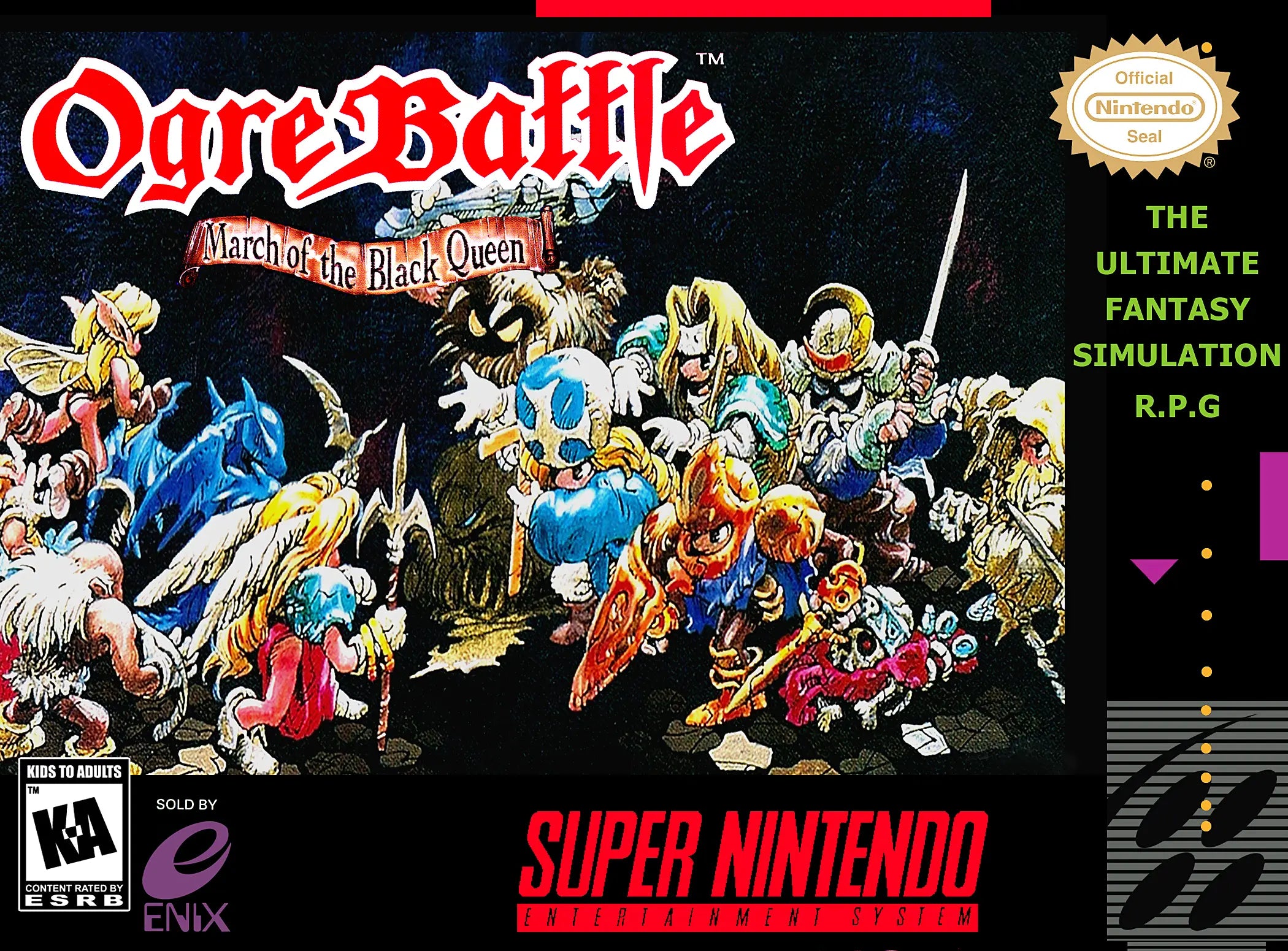 Ogre Battle The March of the Black Queen - Nintendo SNES