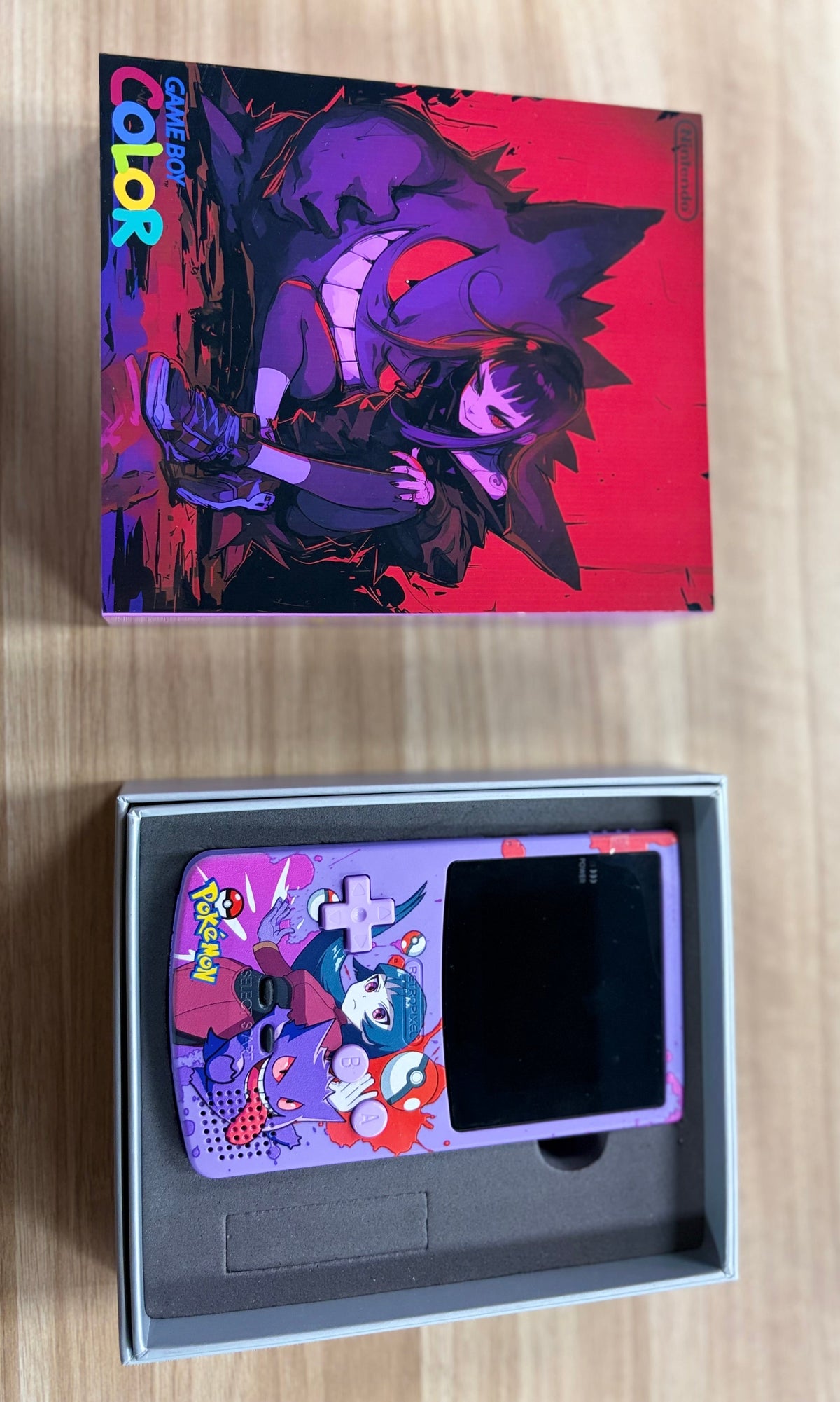 Nintendo Game Boy Color (GBC) Custom Sabrina's Gengar Backlit Handheld Console