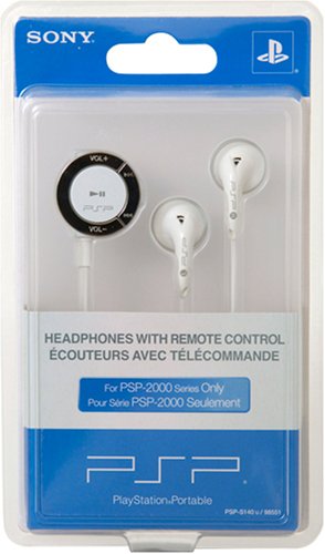 Sealed Sony PSP Earbud Headphones w/ Remote Control Model 98551
