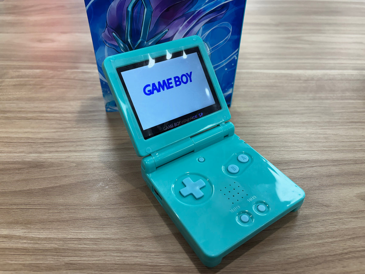 Nintendo Game Boy Advance SP (GBA SP) Custom Suicune Backlit Handheld Console