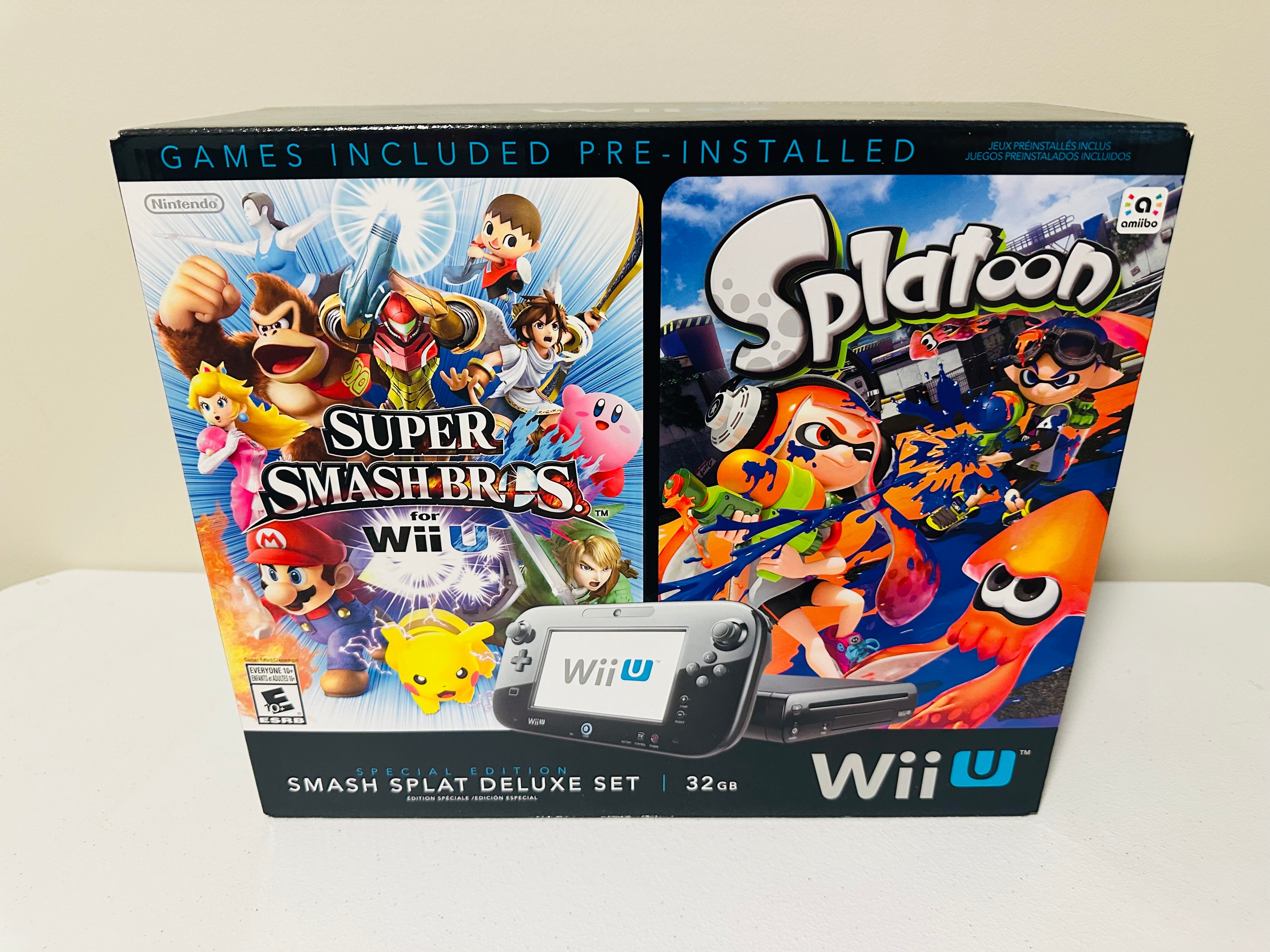 Nintendo Wii U Smash Splat Deluxe Set 32GB * BRAND NEW