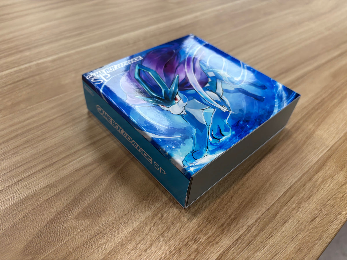 Nintendo Game Boy Advance SP (GBA SP) Custom Suicune Backlit Handheld Console