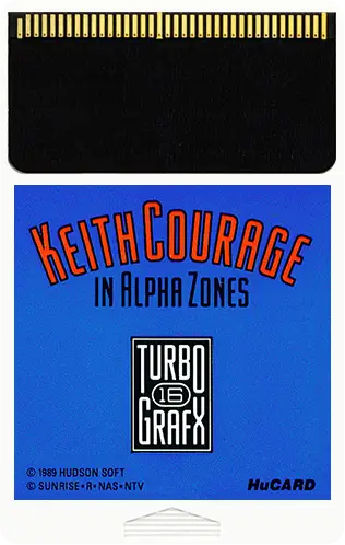 Keith Courage in Alpha Zones - TurboGraphx 16
