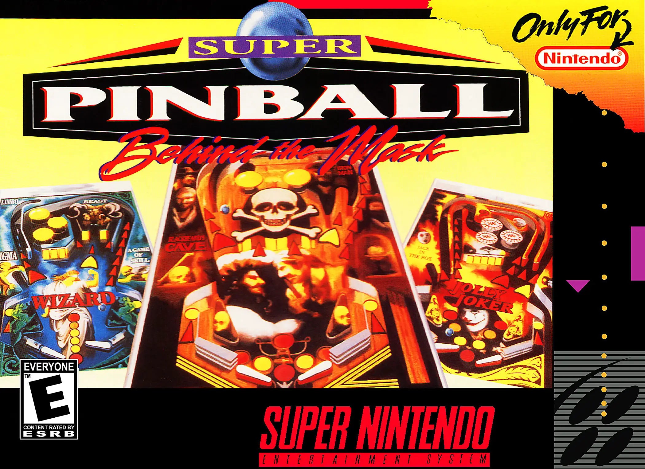 Super Pinball Behind the Mask - Nintendo SNES