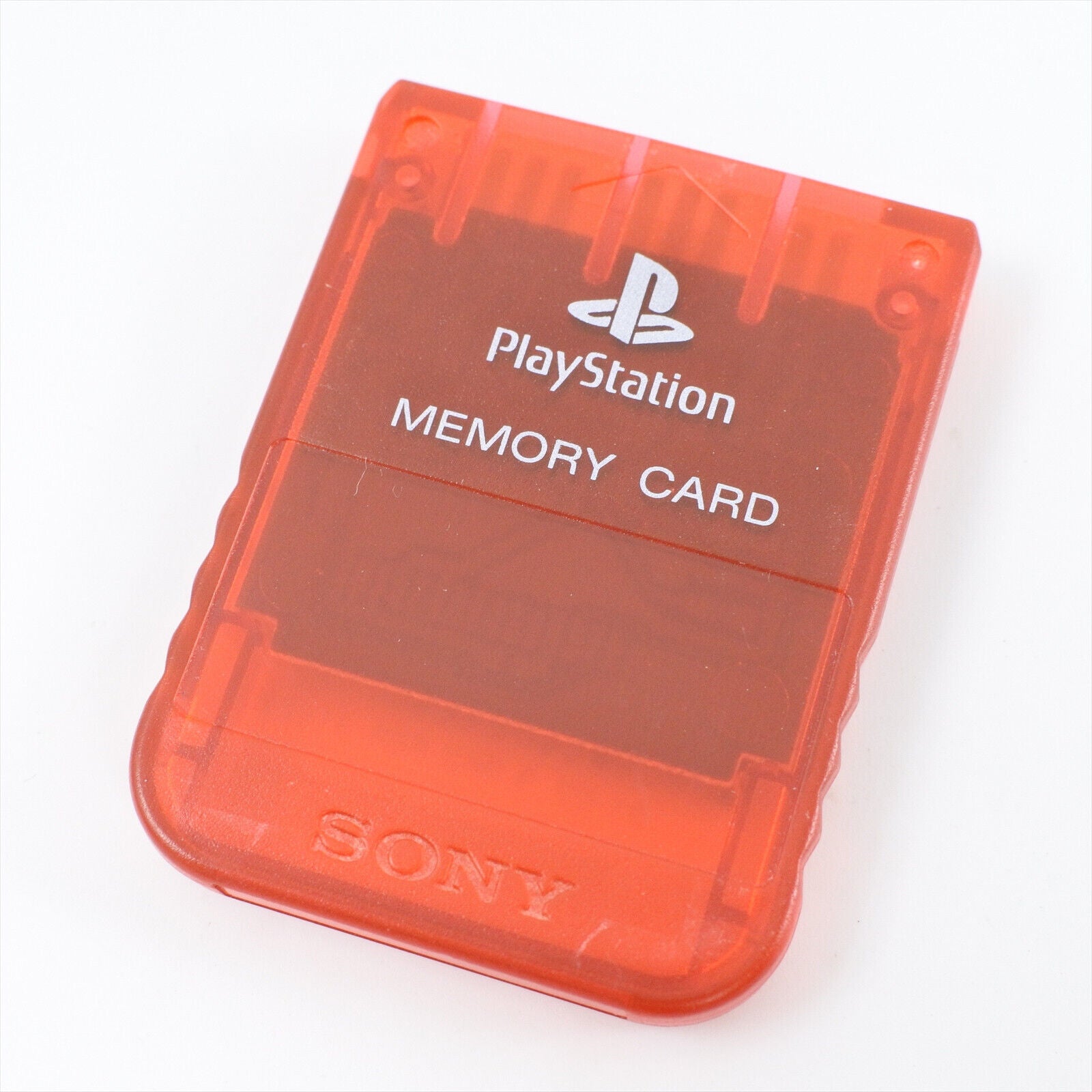 Sony PlayStation 1 PS1 Memory Card Orange