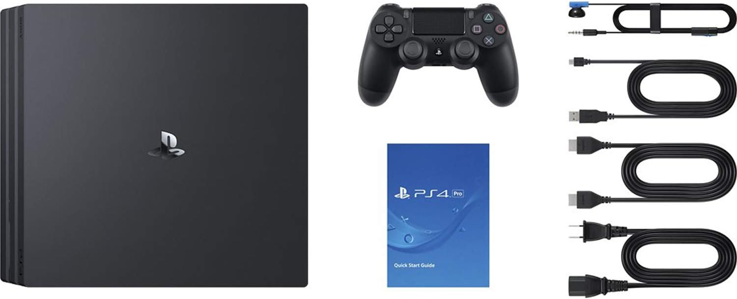 Sony PlayStation 4 Pro PS4 Black Console Bundle