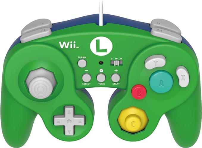 Nintendo Wii-U Luigi Fight Pad - by Hori
