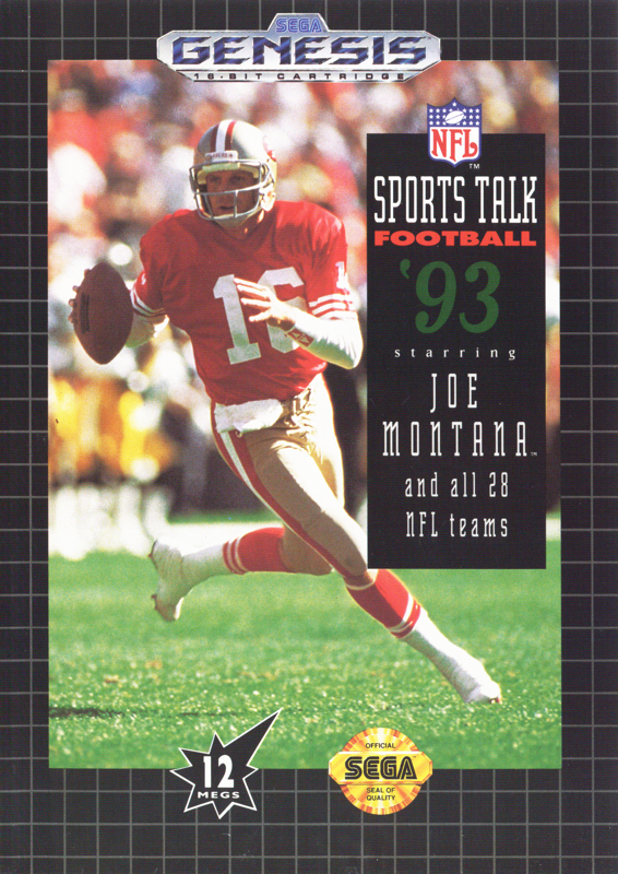 Sports Talk Football '93 Starring Joe Montana - Sega Genesis