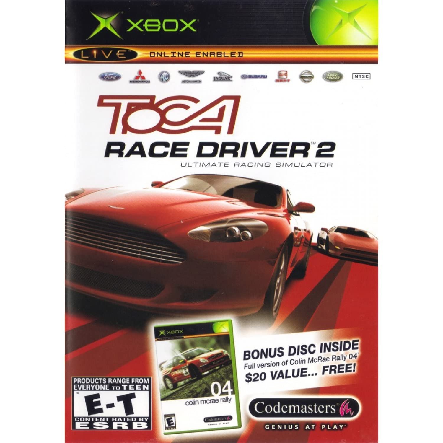 TOCA Race Driver 2 & Colin McRae Rally 04 - Microsoft Xbox