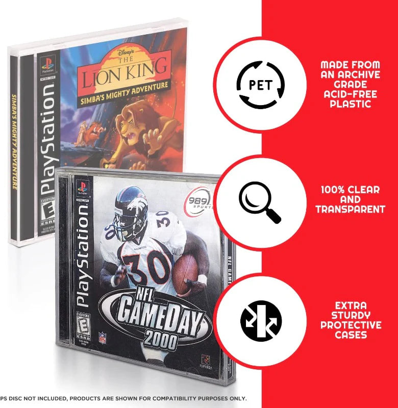 PlayStation One Plastic Case Protectors