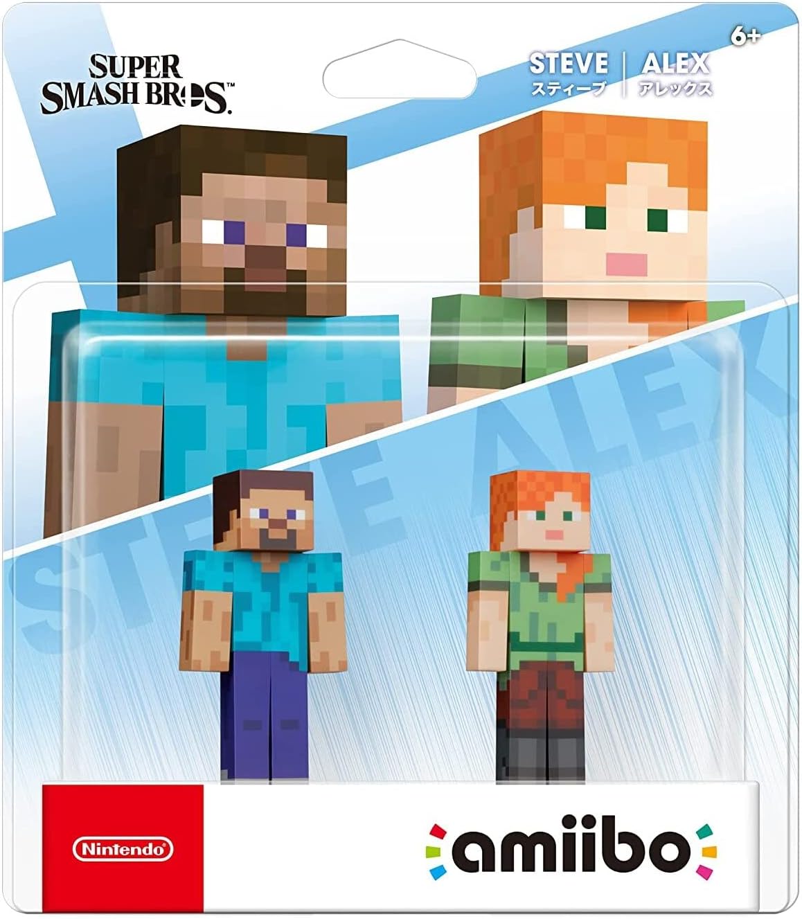 Steve & Alex 2-Pack Minecraft - Nintendo Amiibo (Japanese)
