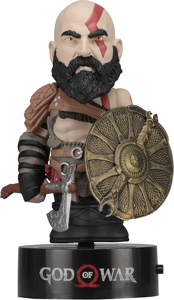 NECA Body Knockers Solar Powered Collectible - Kratos God Of War
