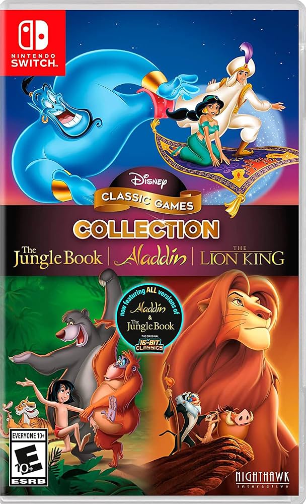 Disney Classic Games Collection The Jungle Book, Aladdin, & The Lion King - Nintendo Switch
