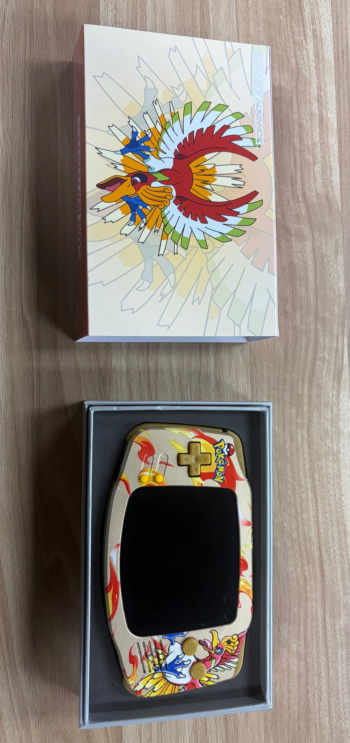 Nintendo Game Boy Advance (GBA) Custom Ho-Oh Backlit Handheld Console