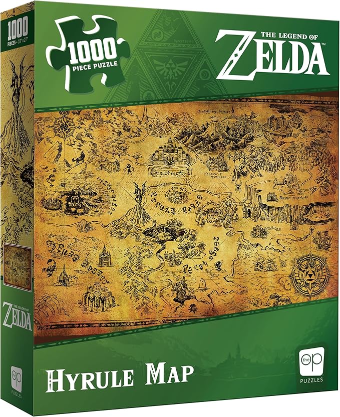 Zelda Hyrule Map 1000 piece puzzle - USAopoly