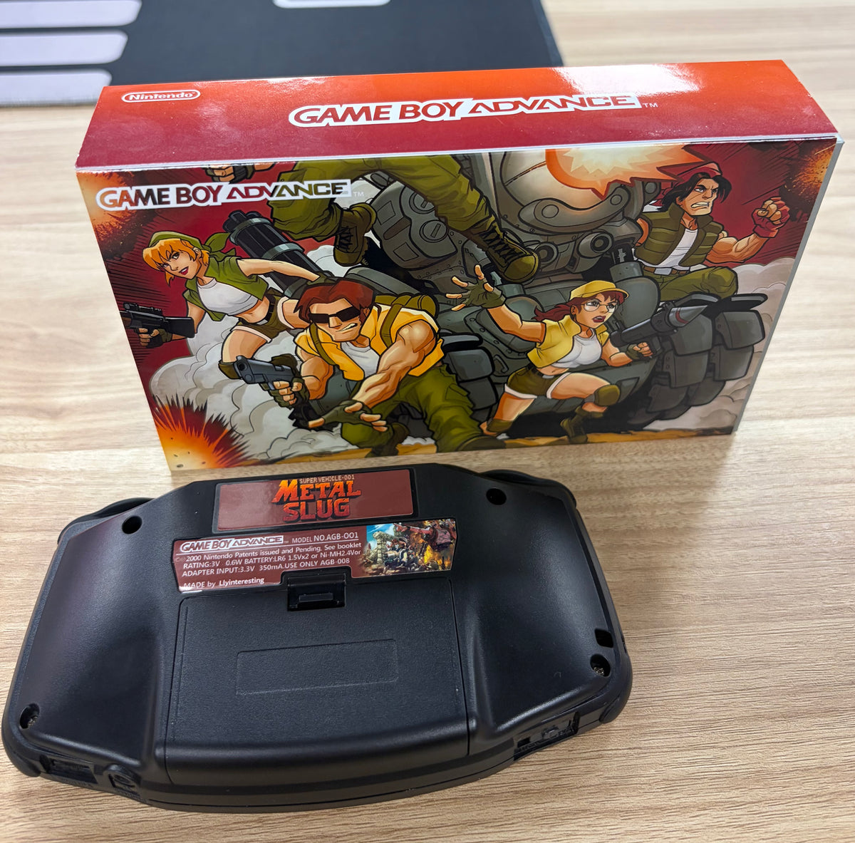 Nintendo Game Boy Advance (GBA) Custom Metal Slug Backlit Handheld Console