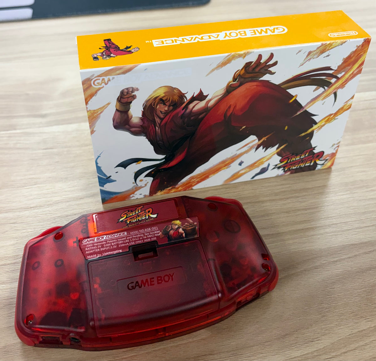 Nintendo Game Boy Advance (GBA) Custom Ken Backlit Handheld Console