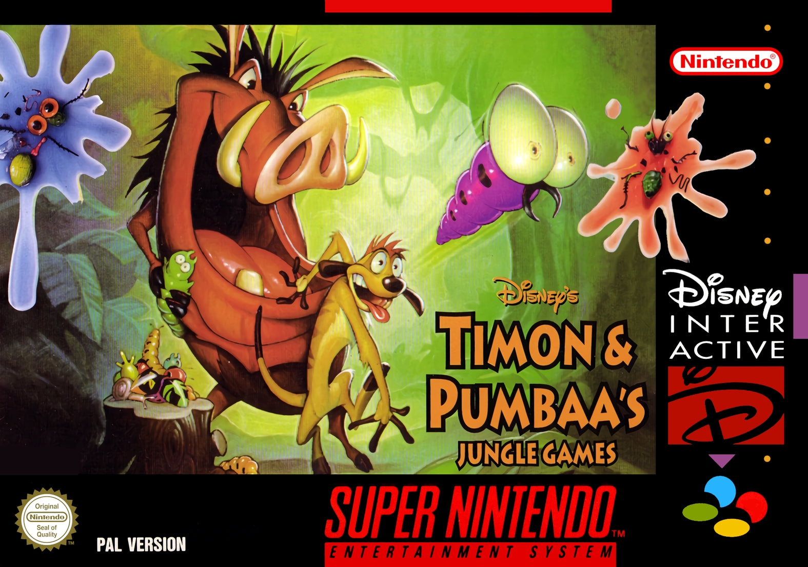 Timon and Pumbaa Jungle Games - Nintendo SNES