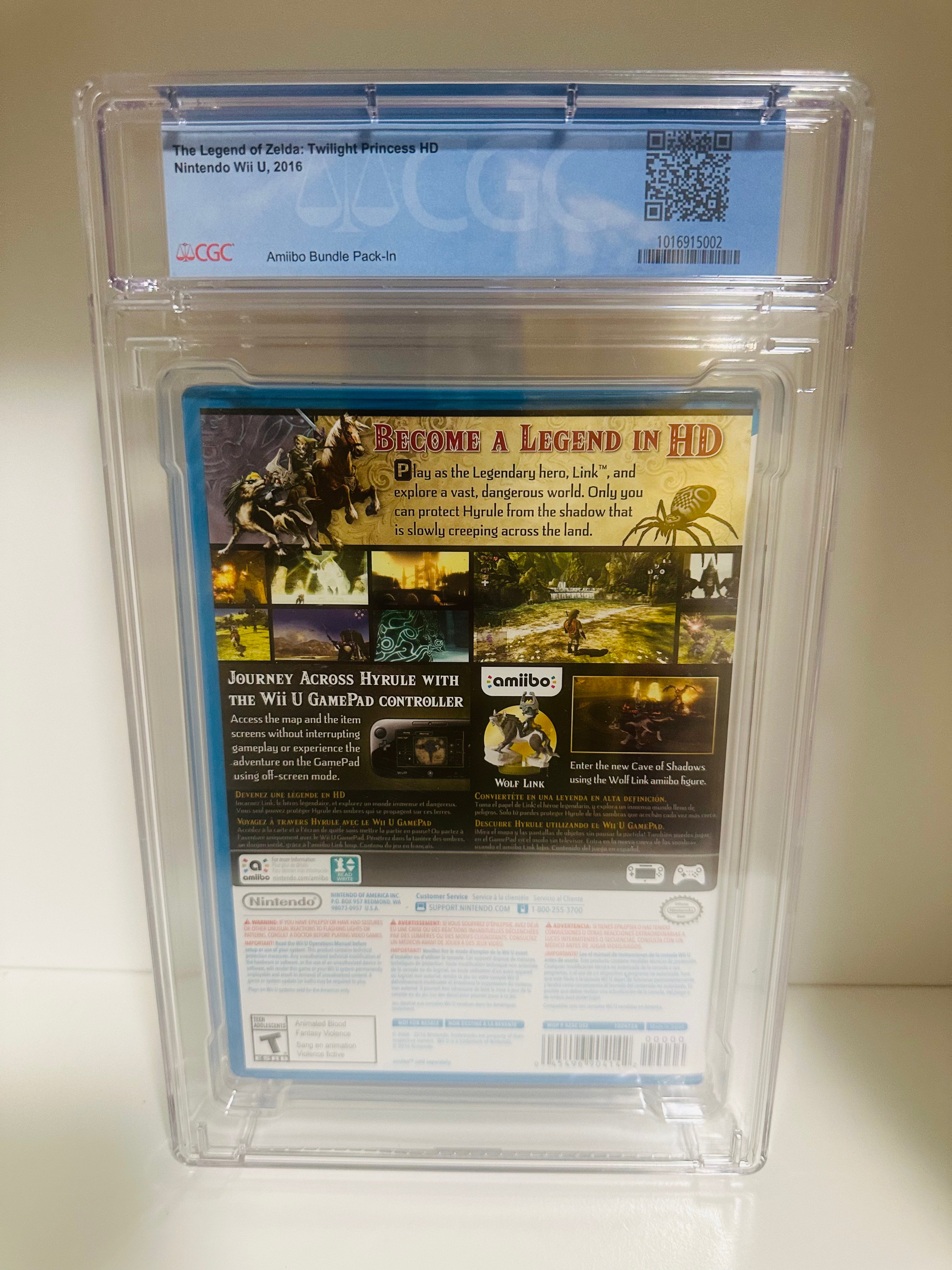 -GRADED 9.9 A++ - The Legend of Zelda Twilight Princess HD - Nintendo Wii U