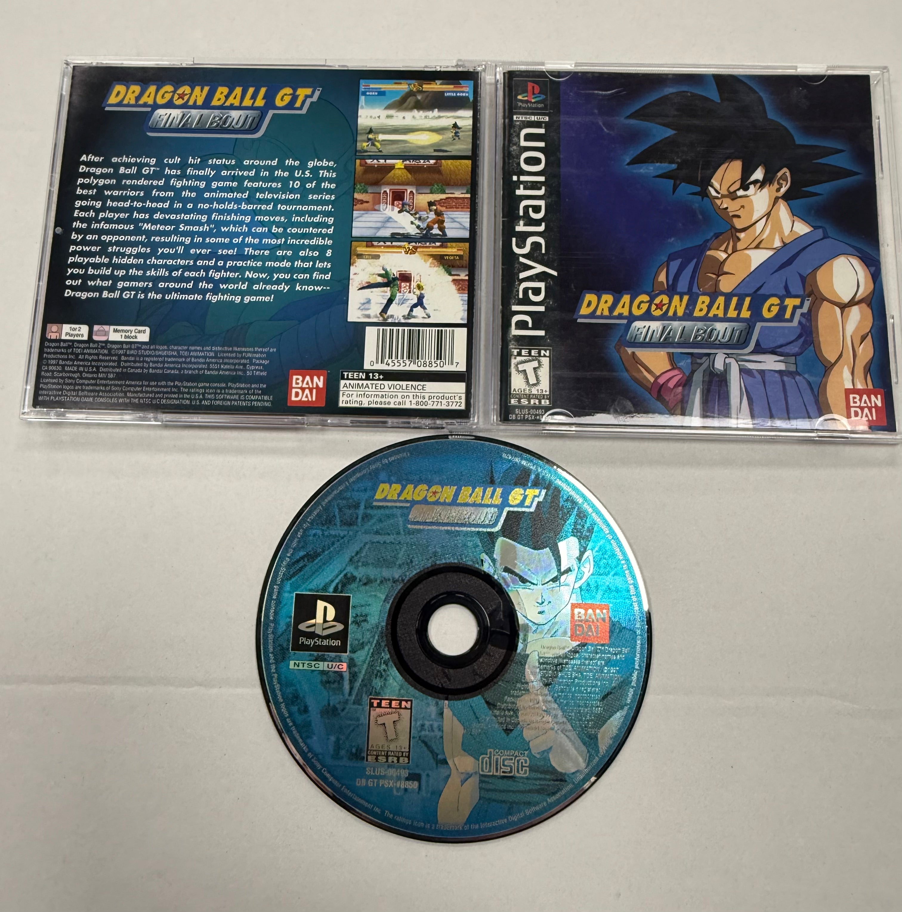 Dragon Ball GT Final Bout (First Print Ban-Dai) - Sony PlayStation 1 (PS1)