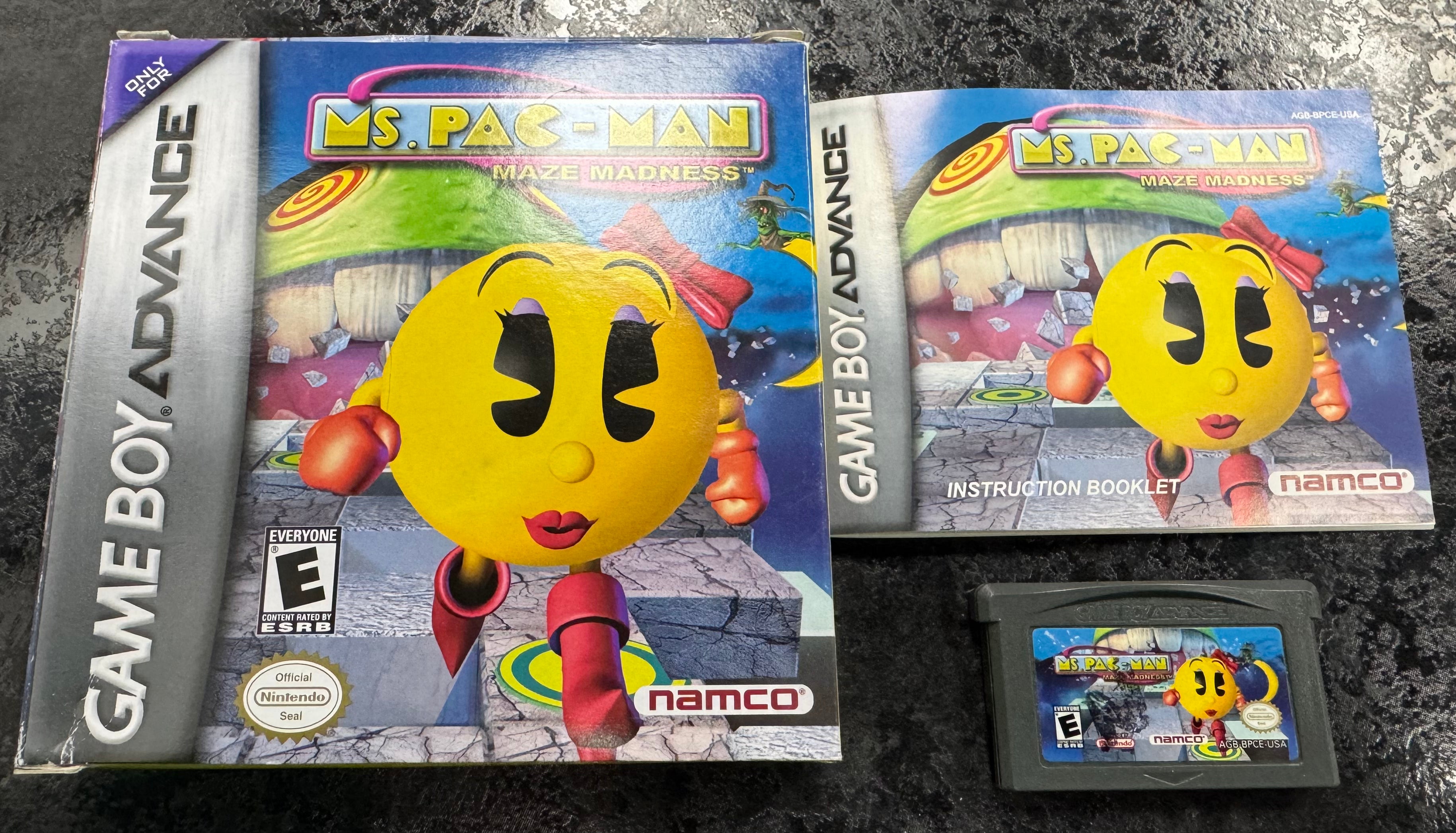 Ms. Pac-Man Maze Madness - Nintendo Game Boy Advance