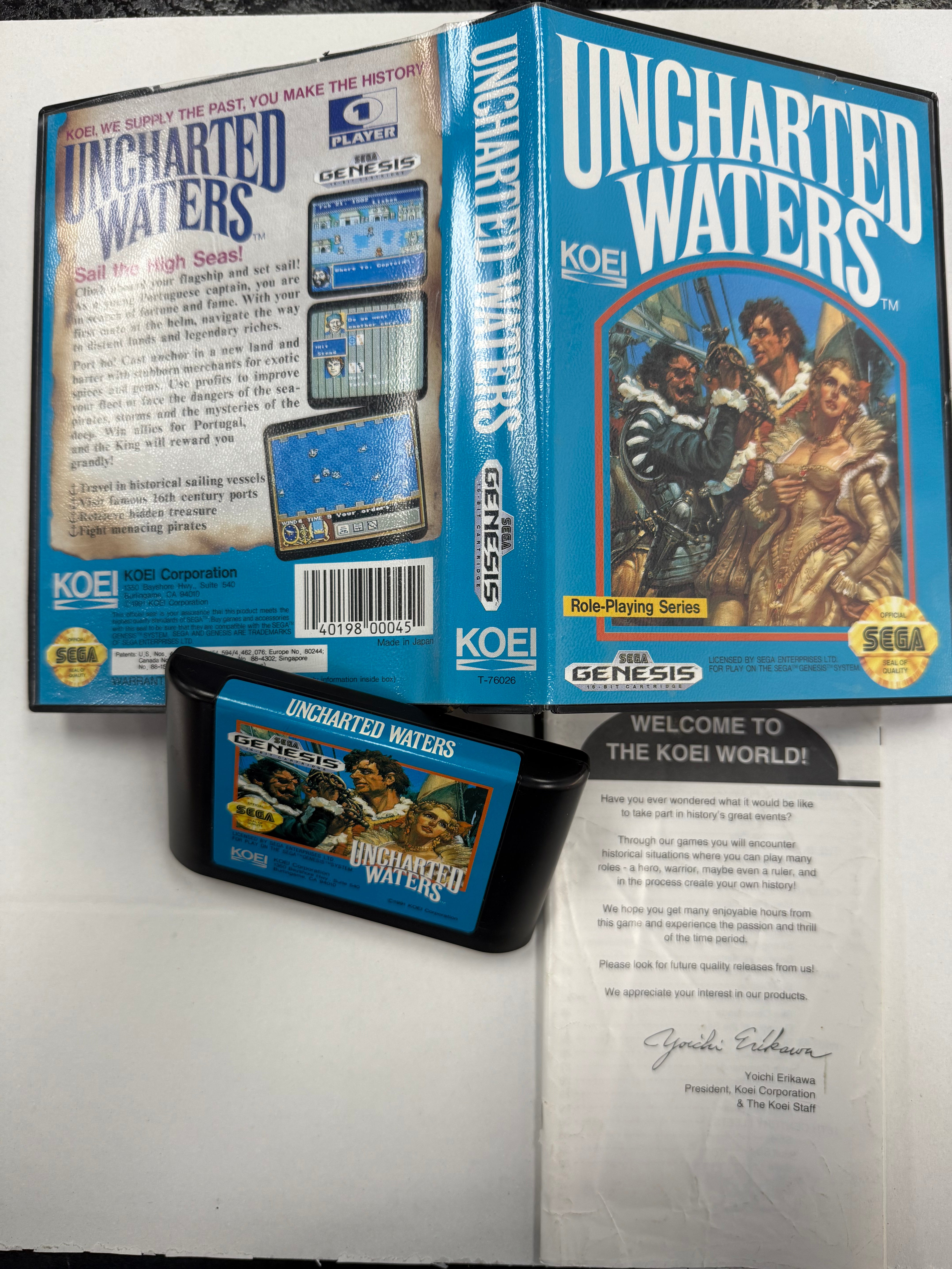 Uncharted Waters - Sega Genesis