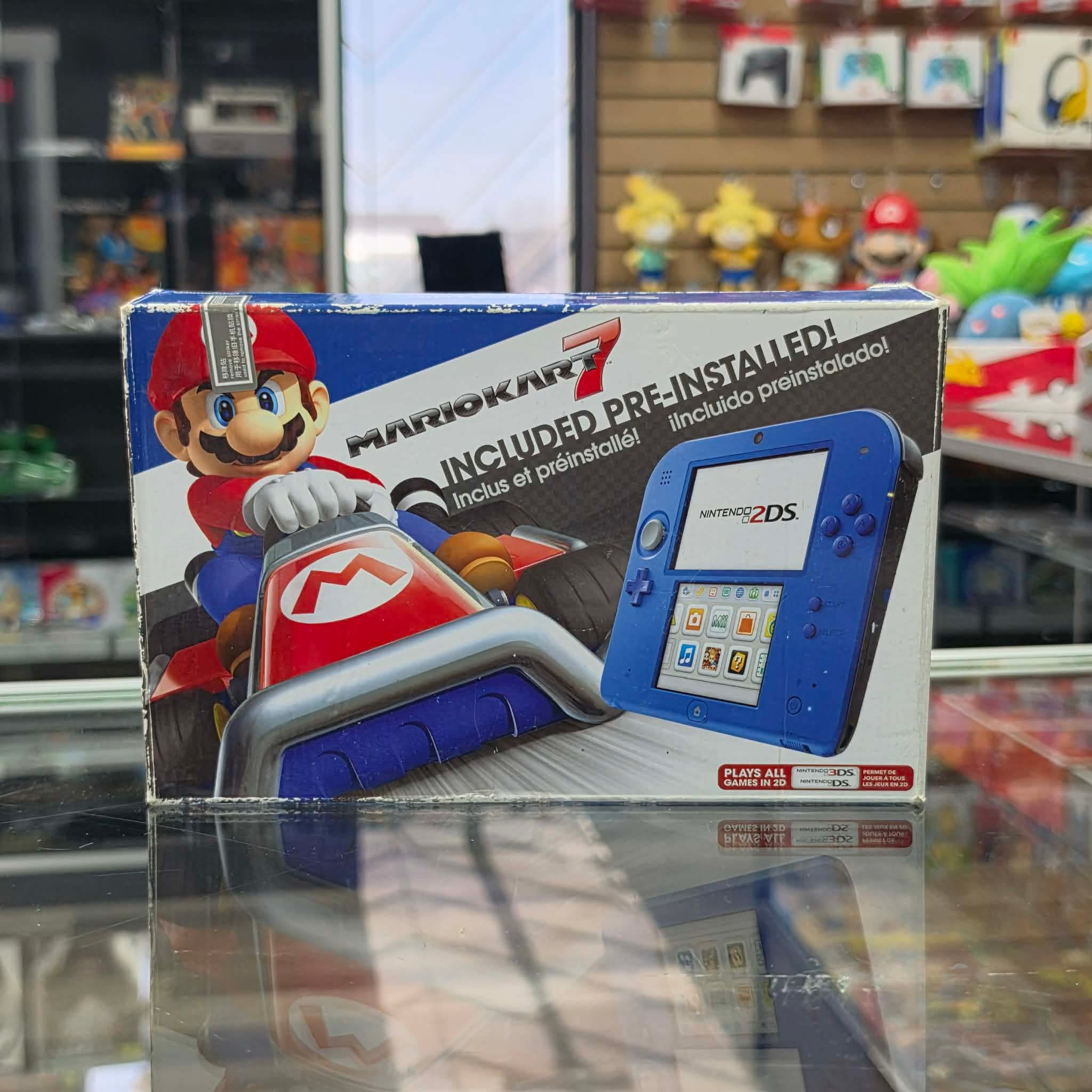 Nintendo 2DS Electric Blue 2 Handheld Console MARIO KART