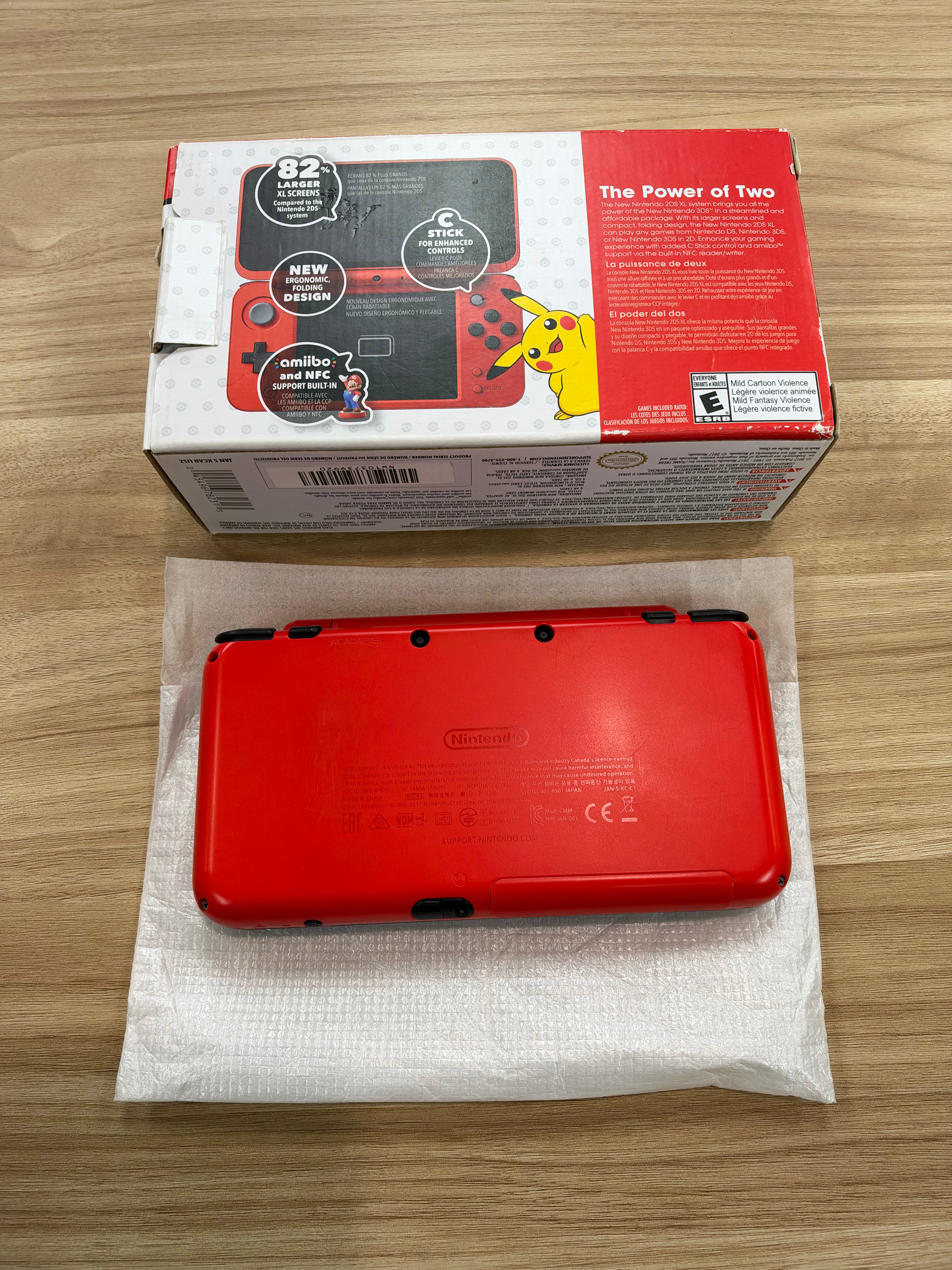 New Nintendo 2DS XL Poke Ball Edition Handheld Console - B