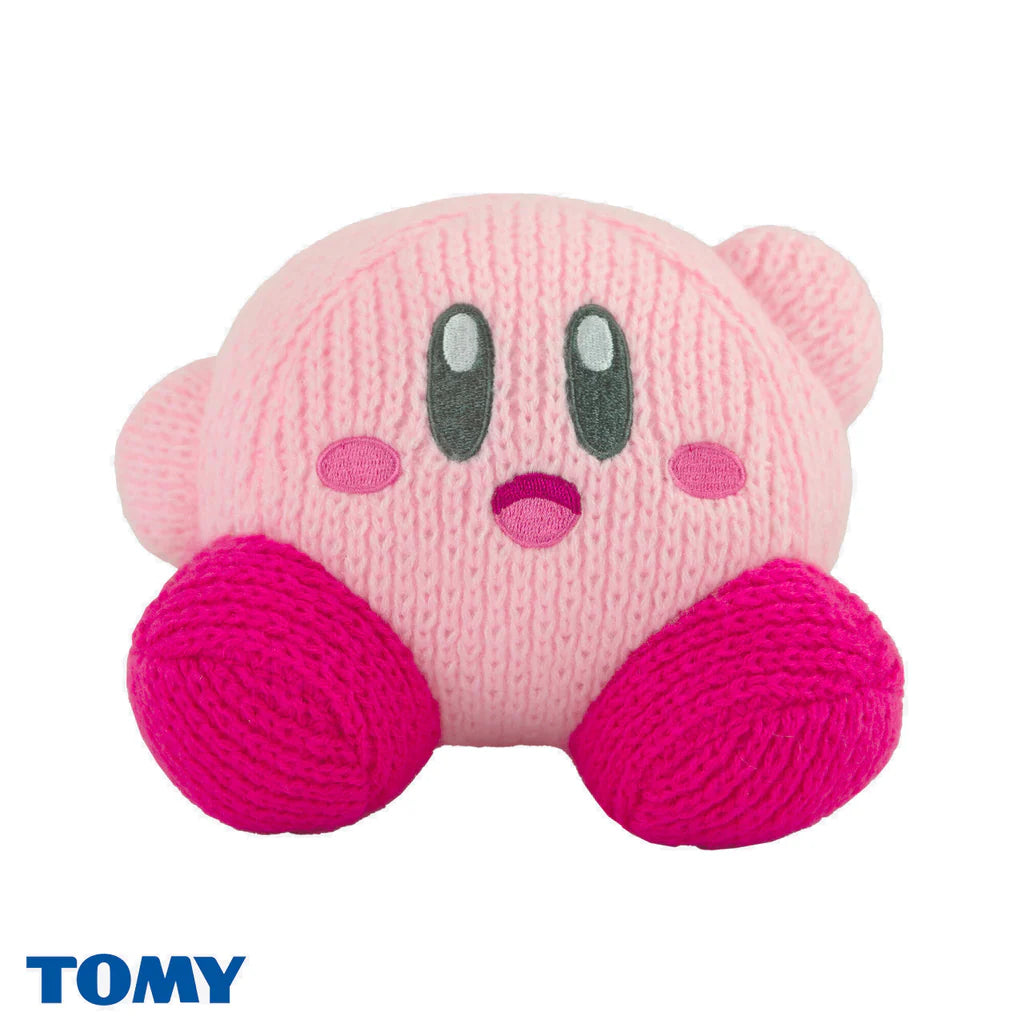 Knitted Waving Kirby 6"