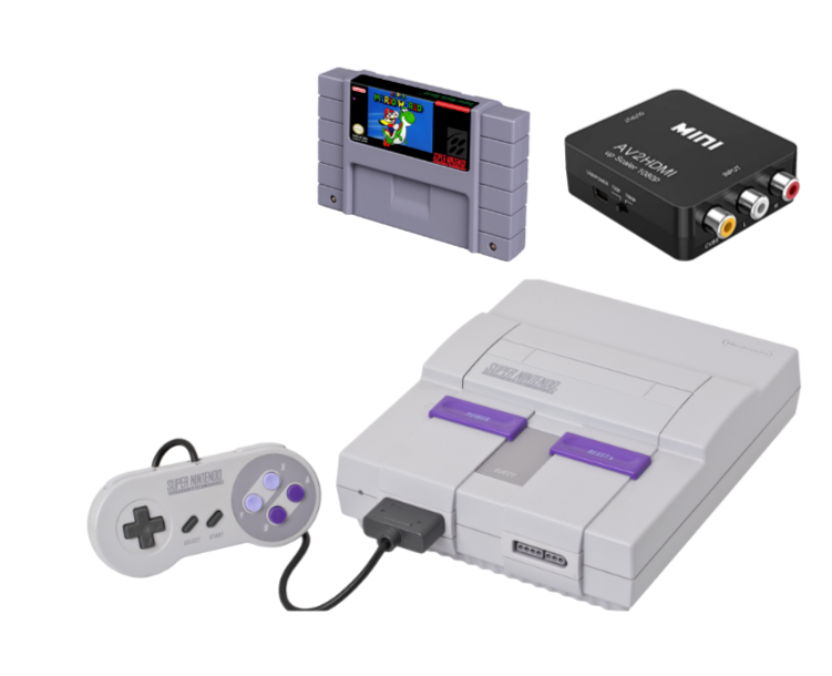 Super Nintendo Bundle + Super Mario World - Snes Bundle