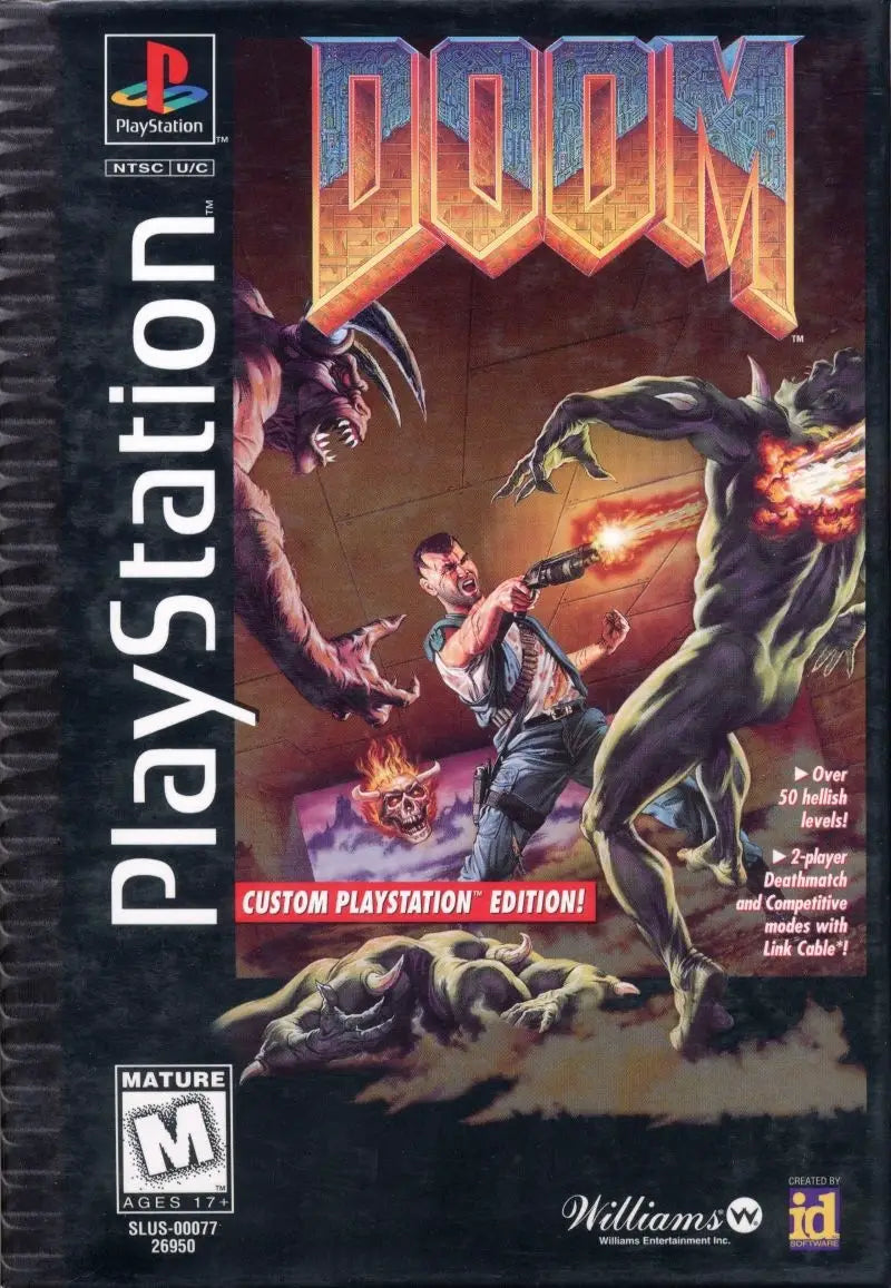 Doom Long Box - Sony PlayStation 1 (PS1)