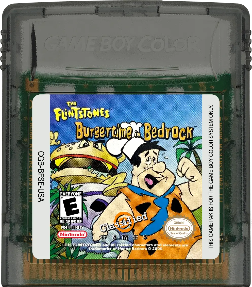 The Flintstones Burgertime in Bedrock - Nintendo Game Boy Color