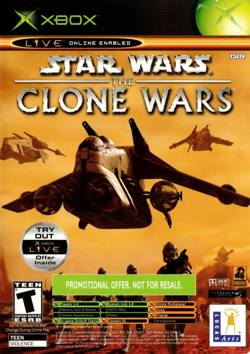 Star Wars Clone Wars and Tetris Worlds Combo Pack - Microsoft Xbox