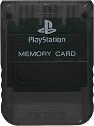 Sony PlayStation 1 PS1 Memory Card Clear Smoke Grey (SCPH-1020)
