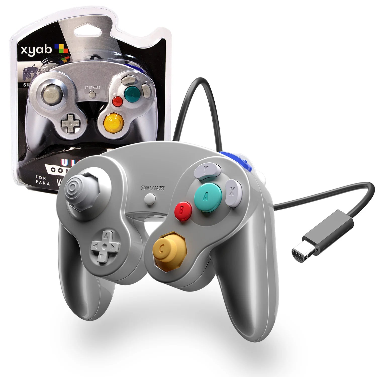 Ultimate Gamecube Silver Wired Controller
