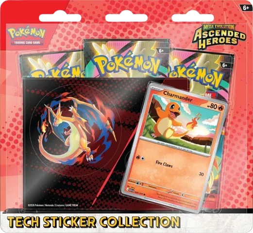 Pokemon- Ascended Heroes Tech Sticker Collection (Charmander)