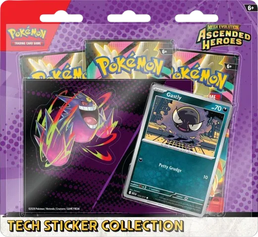 Pokemon - Mega Evolution: Ascended Heroes Tech Sticker Collection