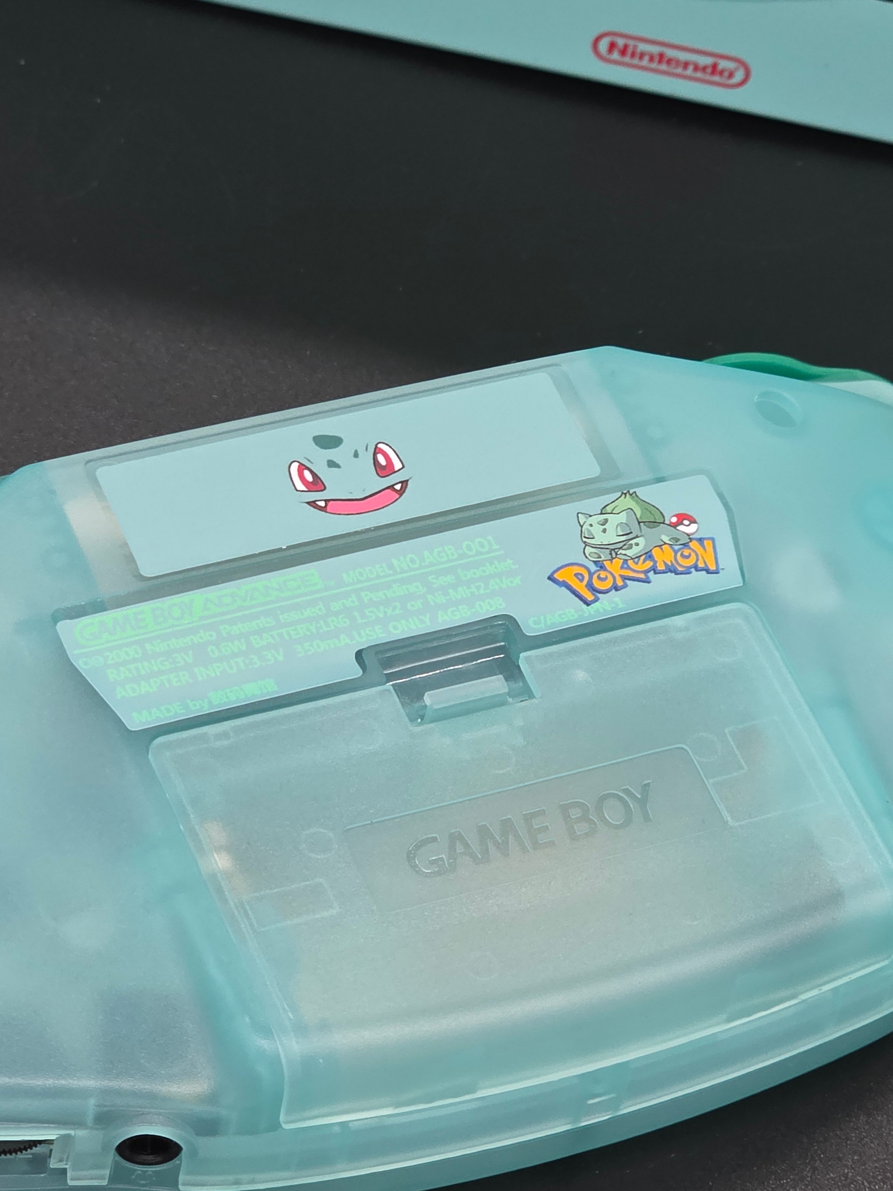 Nintendo Game Boy Advance (GBA) Custom Bulbasaur Backlit Handheld Console