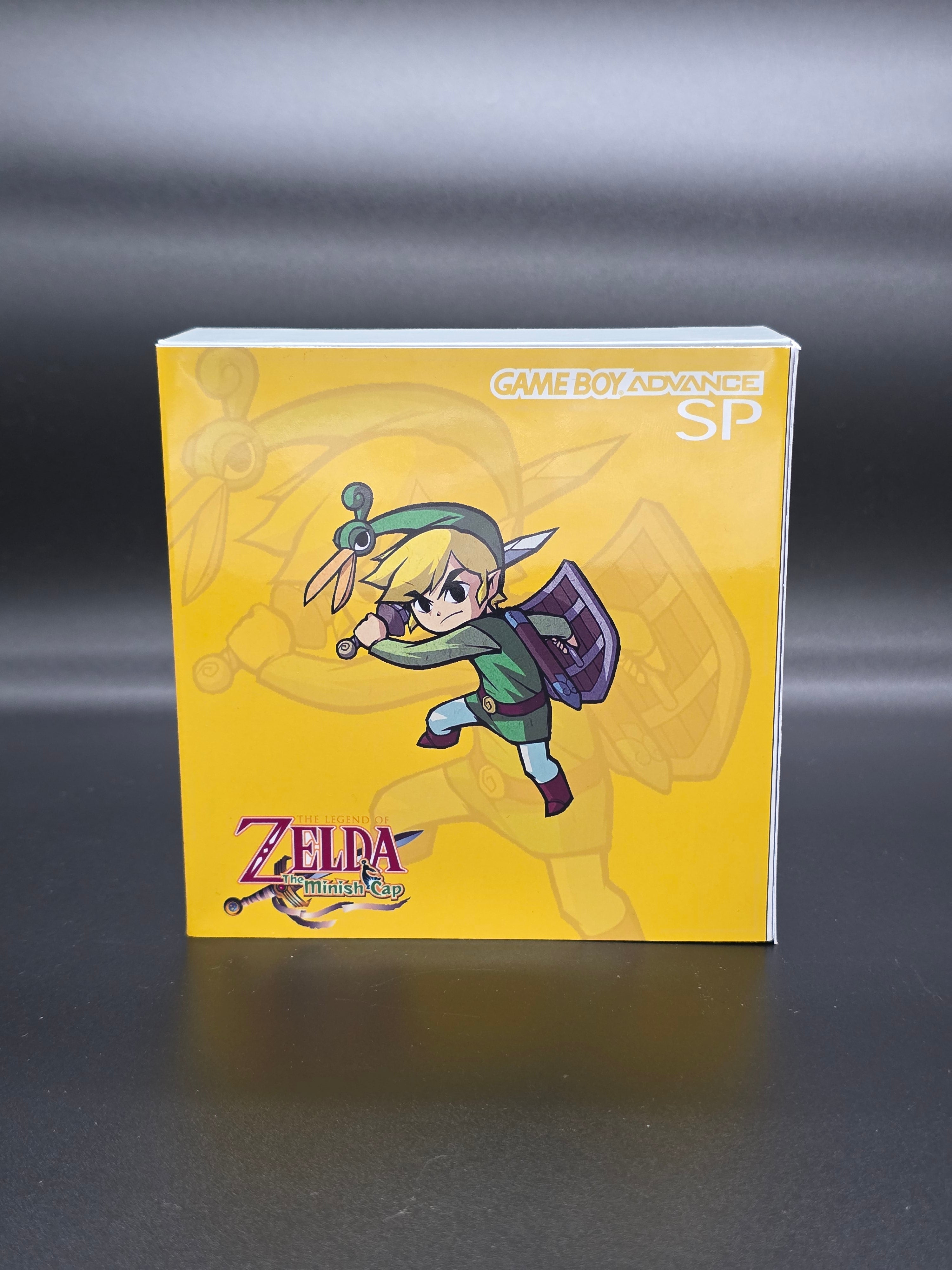 Nintendo Game Boy Advance SP (GBA SP) Custom Zelda Minish Cap Backlit Handheld Console